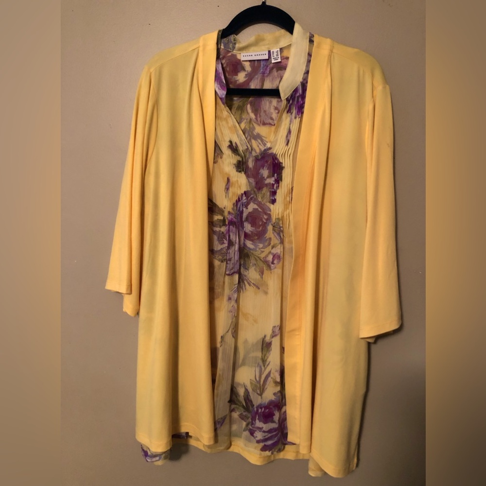 Susan Graver, 2pc Top